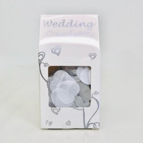 White & Silver Paper Confetti
