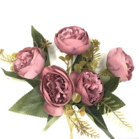 Lilac Open Peony Bush 28cm