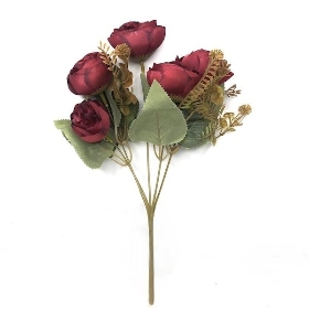 Red Open Peony Bush 28cm