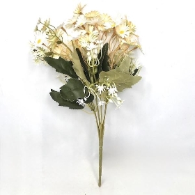 Ivory Vintage Mini Daisy Bush 34cm