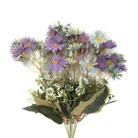 Lilac Vintage Mini Daisy Bush 34cm