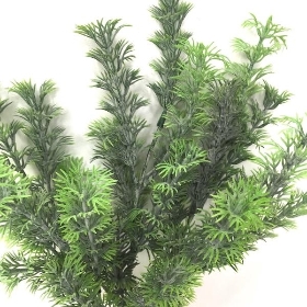 Green Frosted Conifer Bush 34cm
