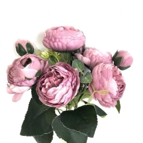 Vintage Purple Peony Bush 30cm