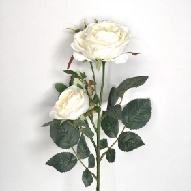 White Olivia Spray Rose 67cm