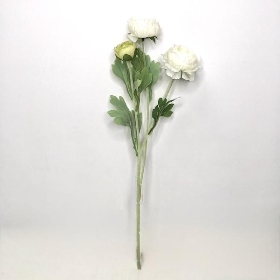 White Ranunculus 49cm