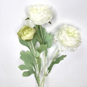 White Ranunculus 49cm