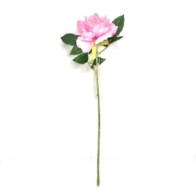 Pink Open Peony Stem 50cm