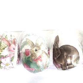 Bunny Hanging Eggs 6cm