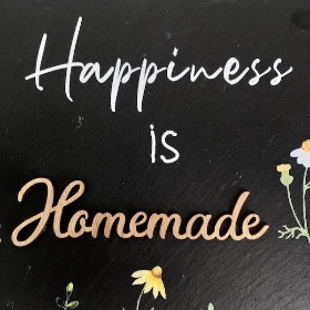 Happiness Is Homemade Slate 20cm