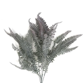 Frosted Soft Fern Bush 56cm
