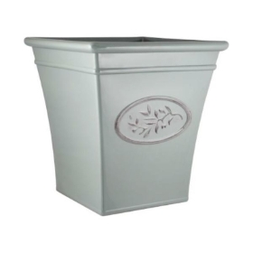Grey Olive Square Planter 35cm