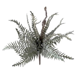 Green Brown Fern Bush 31cm