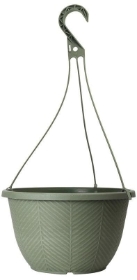 12 Inch Green Hanging Basket