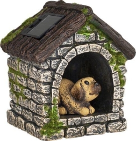 Dog In Kennel Solar Light
