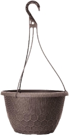 12inch Cocoa Hanging Basket