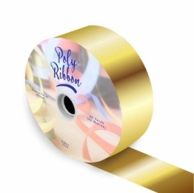Metallic Gold Poly Ribbon 50mm