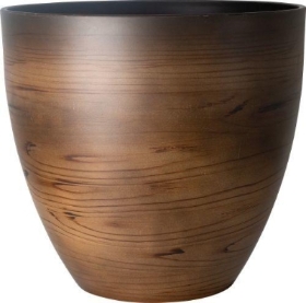 Dark Brown Natural Planter 38cm