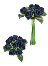 Navy Rosebud Bundle 21cm