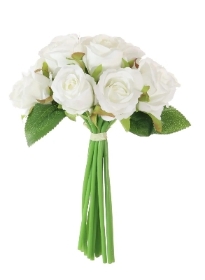 White Rosebud Bundle 21cm