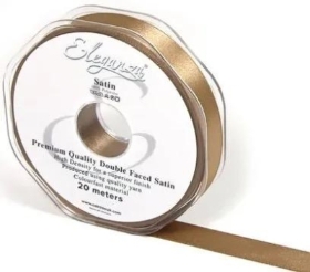 Mocha Satin Ribbon 15mm