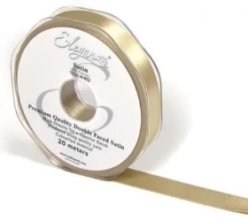 Taupe Satin Ribbon 15mm