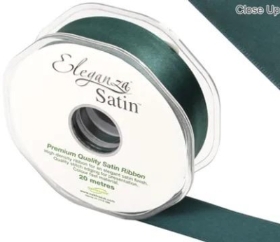 Green Satin Ribbon 25mm
