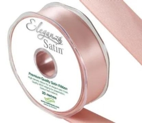 Rose Gold Satin Ribbon 25mm 