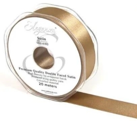 Mocha Satin Ribbon 25mm