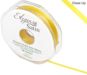 Yellow Satin Ribbon 3mm