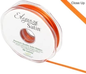 Orange Satin Ribbon 3mm 