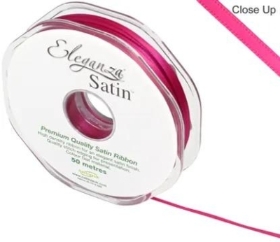 Fuchsia Satin Ribbon 3mm