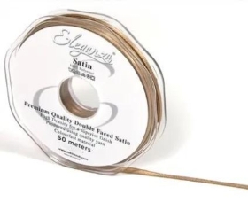 Mocha satin Ribbon 3mm