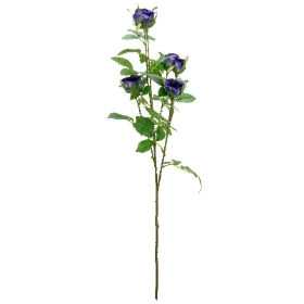 Dark Blue Rose Spray 27cm