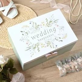 Wildflower Wedding Keepsake Box