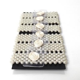White Pearl Bracelet x 6