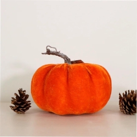 Orange Velvet Pumpkin 20cm