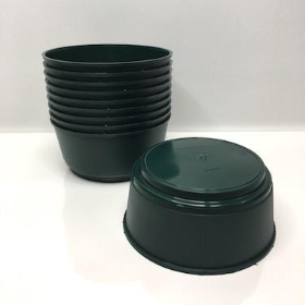 18cm Green Bulb Bowl x 10