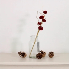 Mini Burgundy Pumpkin Spray 40cm
