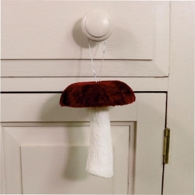 Burgundy Velvet Mushroom 12cm