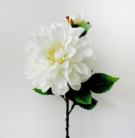 Large ivory Dahlia 62cm