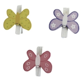 Butterfly On Peg x 9
