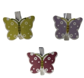 Butterfly On Peg 4cm x 9