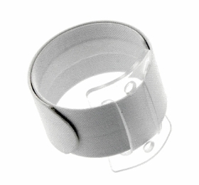 White Snap Bands x 6
