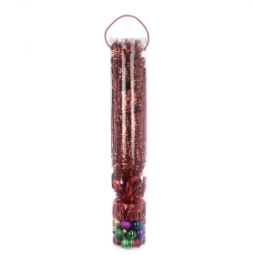 Red Tinsel Tree 50cm