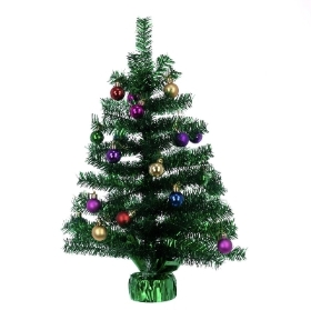 Green Tinsel Tree 50cm