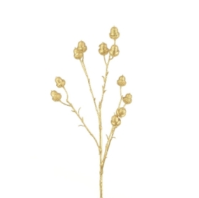 Gold Acorn Spray 60cm
