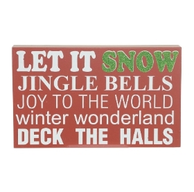 Let It Snow Sign 25cm