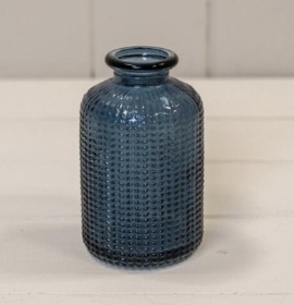 Blue Dimple vase 10cm