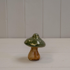 Green Ceramic Mushroom 9.8cm