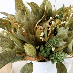 Green Mixed Foliage Bundle 38cm